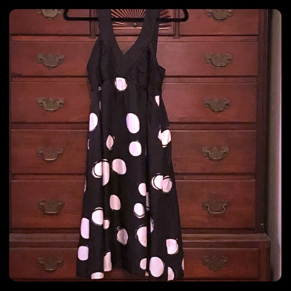 [Donna Morgan] silk polka dot dress
